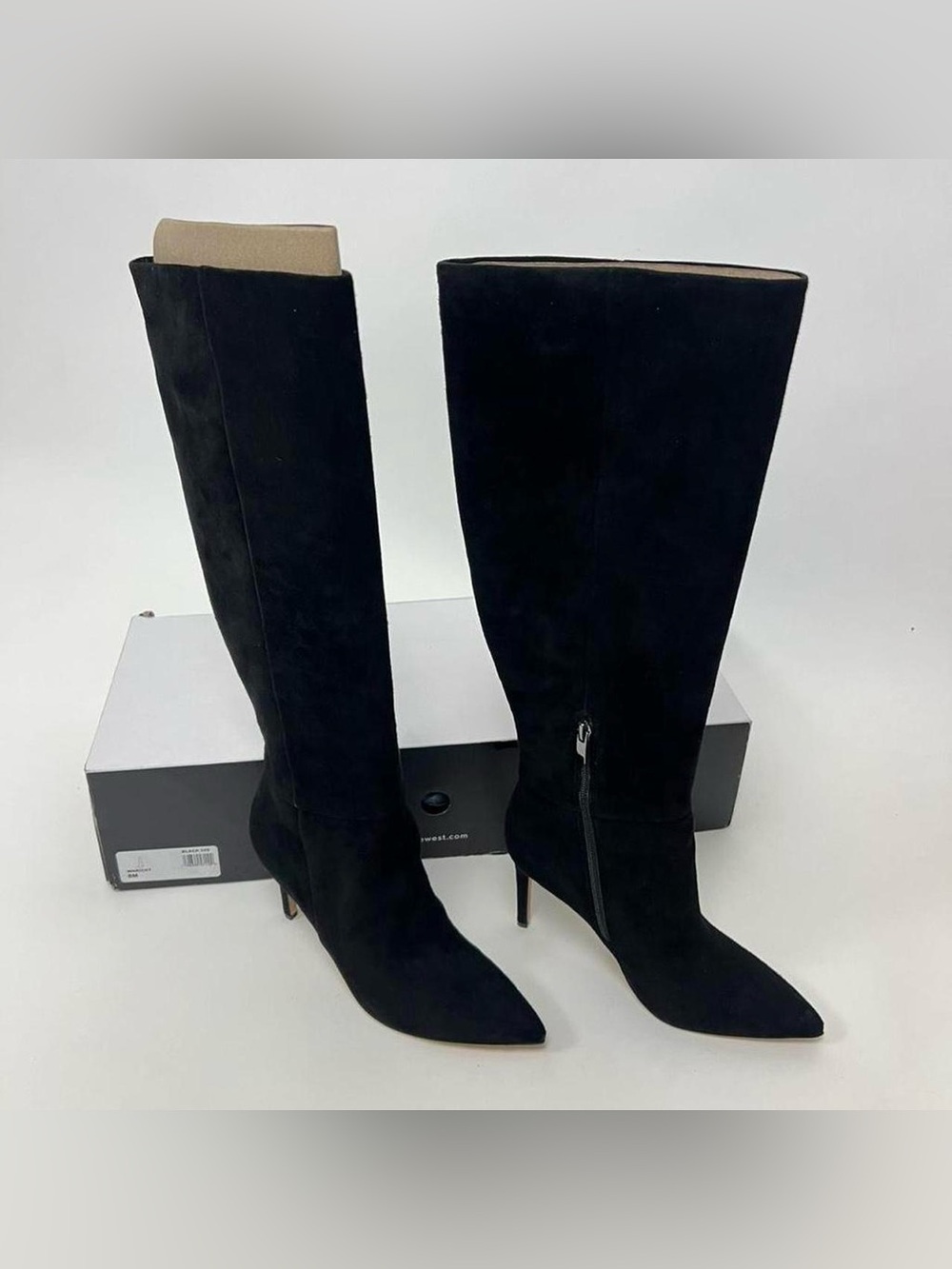 Pointe toe leather suede boots by Nine West